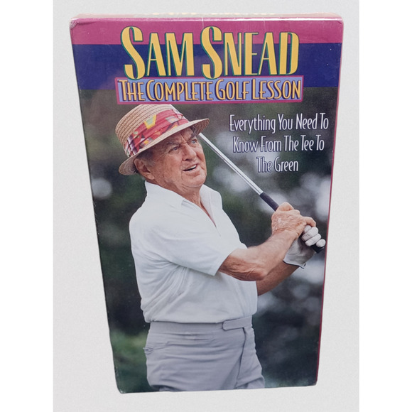 Sam Snead : The Complete Golf Lesson Very Rare OOP New & Sealed 1982 VHS